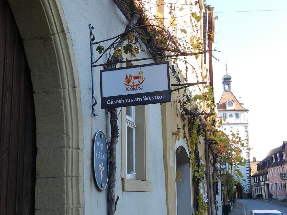 Gaestehaus Am Westtor Prichsenstadt Esterno foto